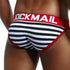 JOCKMAIL Brand mens bikini Gay underwear Sexy striped string bikini briefs cuecas calzoncillos hombre slip Cotton mens panties