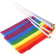 5 x Rainbow Hand Waving Flag - Gay And Lesbian LGBT Pride - gaypridehub