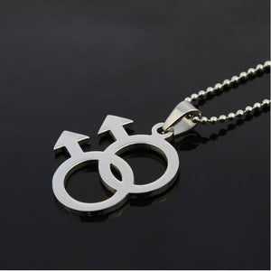 Pride Pendant Gay Symbols - Gay Necklace - gaypridehub