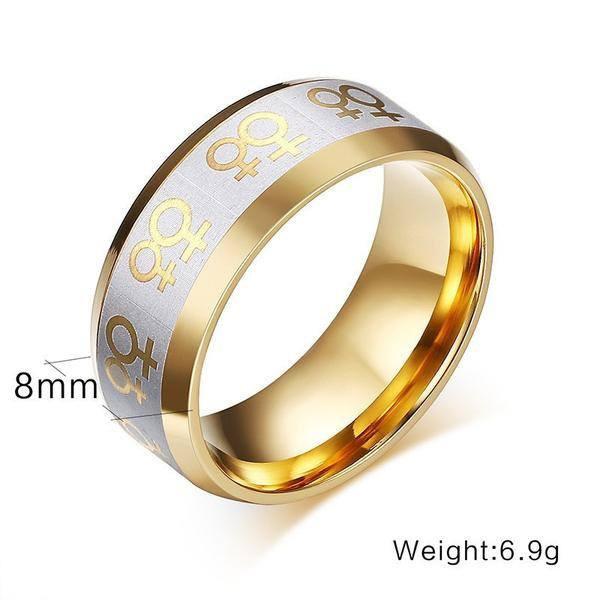 Lesbian Ring Symbols - LGBT Jewelry – gaypridehub