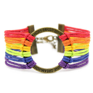 Hope Rainbow Bracelet - gaypridehub