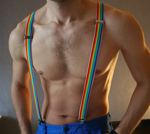 Rainbow Pride Suspenders
