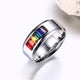 Rainbow Crystal Ring - gaypridehub
