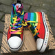 Women Rainbow High-top Canvas Shoes - LGBT Lesbian Love And Pride - gaypridehub