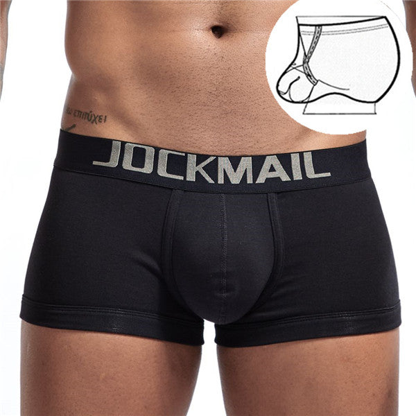 JOCKMAIL Cotton Men Boxer Sexy men underwear U convex Pouch adjustable –  gaypridehub