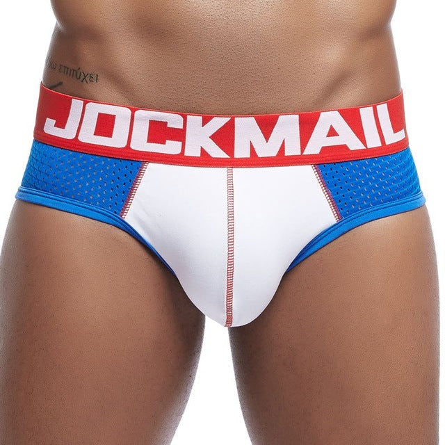 JOCKMAIL Mens Briefs Underwear Cotton Athletic Sport Tanga Slip High Cut  Panties