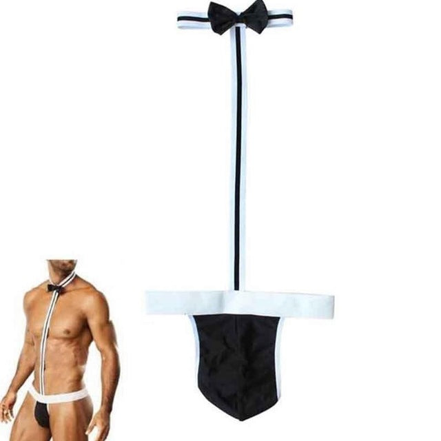 2017 Hot Sexy Male Underwear String Homme Men's Sexy Bodysuit Bow Tie gaypridehub 2017 Hot Sexy Male Underwear String Homme Men's Sexy Bodysuit Bow Tie gaypridehub