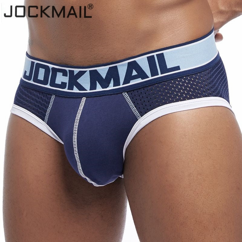 JOCKMAIL brand Men Underwear Briefs WJ U convex breathable mesh Penis –  gaypridehub