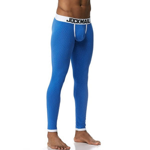 JOCKMAIL 2018 Sexy long johns pants men thermal underwear cotton printed mens thermal underwear sleeping bottoms leggings pant