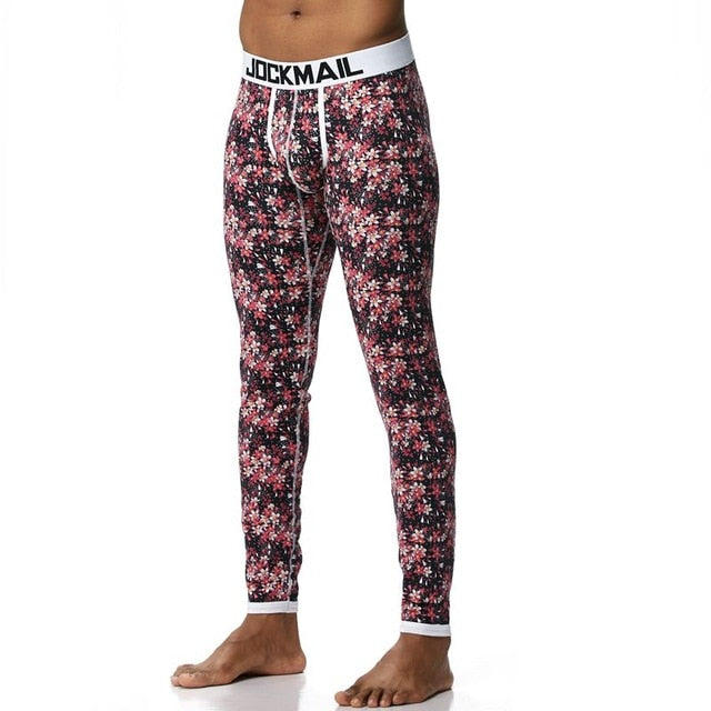 JOCKMAIL 2018 Sexy long johns pants men thermal underwear cotton print –  gaypridehub
