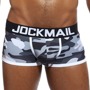 JOCKMAIL brand mens boxers Camouflage sexy men underwear mens underpants male panties shorts U convex pouch gay underwear